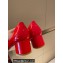 Louis Vuitton Heel 4.5cm LV Circle Madeleine Pumps Patent Red