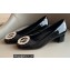 Louis Vuitton Heel 4.5cm LV Circle Madeleine Pumps Patent Black