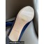 Louis Vuitton Heel 4.5cm LV Circle Madeleine Pumps Patent Blue