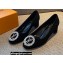 Louis Vuitton Heel 4.5cm LV Circle Madeleine Pumps Suede Black