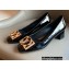 Louis Vuitton Heel 4.5cm Dauphine Madeleine Pumps Patent Black