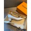 Louis Vuitton Heel 4.5cm Dauphine Madeleine Pumps Patent White