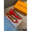 Louis Vuitton Heel 4.5cm Dauphine Madeleine Pumps Patent Red