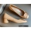 Louis Vuitton Heel 4.5cm Dauphine Madeleine Pumps Patent Nude