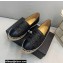 Chanel Braided Fabric and Lambskin Espadrilles G29762 Black 2022