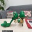 Dolce & Gabbana Heel 10.5cm Calfskin Sandals Green with DG Heel 2022