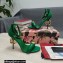 Dolce & Gabbana Heel 10.5cm Calfskin Sandals Green with DG Heel 2022