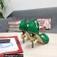 Dolce & Gabbana Heel 10.5cm Calfskin Sandals Green with DG Heel 2022