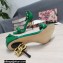Dolce & Gabbana Heel 10.5cm Calfskin Sandals Green with DG Heel 2022