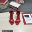 Dolce & Gabbana Heel 10.5cm Calfskin Sandals Red with DG Heel 2022