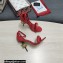 Dolce & Gabbana Heel 10.5cm Calfskin Sandals Red with DG Heel 2022