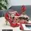 Dolce & Gabbana Heel 10.5cm Calfskin Sandals Red with DG Heel 2022