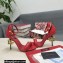 Dolce & Gabbana Heel 10.5cm Calfskin Sandals Red with DG Heel 2022