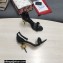 Dolce & Gabbana Heel 10.5cm Calfskin Sandals Black with DG Heel 2022