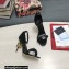 Dolce & Gabbana Heel 10.5cm Calfskin Sandals Black with DG Heel 2022