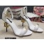 Dolce & Gabbana Heel 10.5cm Calfskin Sandals White with DG Heel 2022