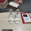 Dolce & Gabbana Heel 10.5cm Calfskin Sandals White with DG Heel 2022