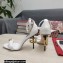 Dolce & Gabbana Heel 10.5cm Calfskin Sandals White with DG Heel 2022