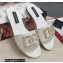 Dolce & Gabbana Calfskin Sliders White with DG Logo 2022