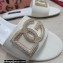 Dolce & Gabbana Calfskin Sliders White with DG Logo 2022