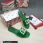 Dolce & Gabbana Calfskin Sliders Green with DG Logo 2022