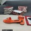 Dolce & Gabbana Calfskin Sliders Orange with DG Logo 2022