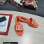 Dolce & Gabbana Calfskin Sliders Orange with DG Logo 2022