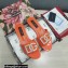 Dolce & Gabbana Calfskin Sliders Orange with DG Logo 2022