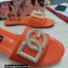 Dolce & Gabbana Calfskin Sliders Orange with DG Logo 2022