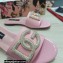 Dolce & Gabbana Calfskin Sliders Pink with DG Logo 2022