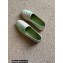 Chanel Patchwork Quilting Espadrilles Green/White 2022