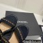 Chanel Chain Platform Sandals Tweed Black 2022