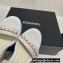 Chanel Chain Platform Sandals Tweed White 2022