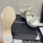 Chanel Chain Platform Sandals Tweed White 2022
