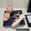Chanel Chain Platform Sandals Tweed Pink 2022