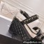 Chanel Chain Platform Sandals Patent Black 2022