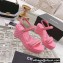 Chanel Chain Platform Sandals Patent Pink 2022