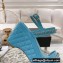 Chanel Chain Platform Sandals Patent Blue 2022