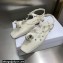 Dior Heel 1cm Rose Fantastique Slingback Flats White 2022