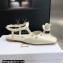 Dior Heel 1cm Rose Fantastique Slingback Flats White 2022