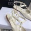 Dior Heel 1cm Rose Fantastique Slingback Flats White 2022