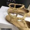 Dior Heel 1cm Rose Fantastique Slingback Flats Nude 2022