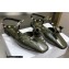Dior Heel 1cm Rose Fantastique Slingback Flats Dark Green 2022