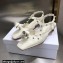 Dior Heel 3.5cm Rose Fantastique Slingback Pumps White 2022