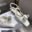 Dior Heel 3.5cm Rose Fantastique Slingback Pumps White 2022