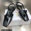 Dior Heel 3.5cm Rose Fantastique Slingback Pumps Black 2022