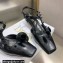 Dior Heel 3.5cm Rose Fantastique Slingback Pumps Black 2022