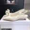 Dior Heel 1cm/3.5cm Rose Fantastique Slingback Flats/Pumps White 2022