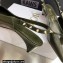 Dior Heel 1cm/3.5cm Rose Fantastique Slingback Flats/Pumps Dark Green 2022