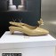 Dior Heel 1cm/3.5cm Rose Fantastique Slingback Flats/Pumps Nude 2022
